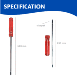2 in 1 Screwdriver 8" with Magnetic Tips | Horizon Spares