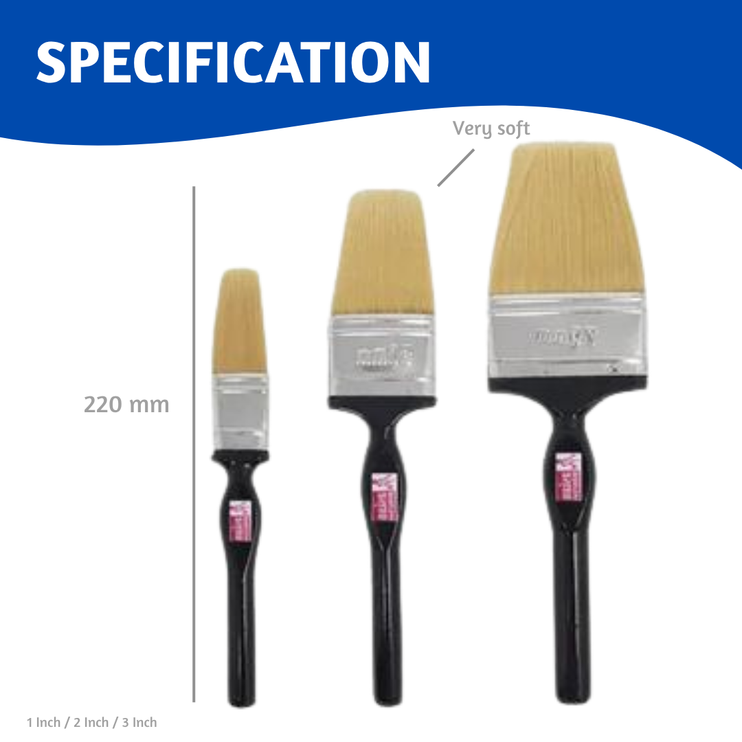Wall Paint Brush Set (3 pc) | Horizon Spares