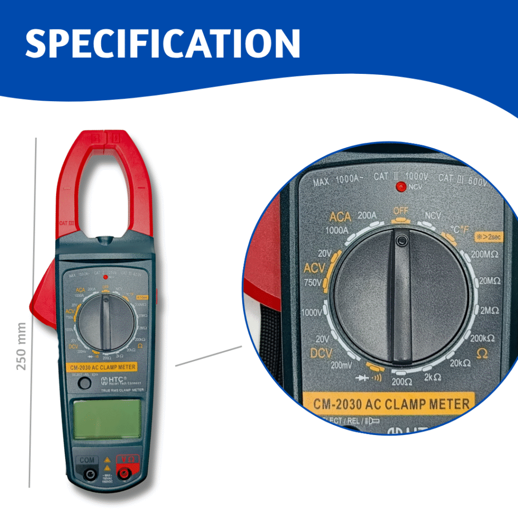 HTC Clamp Meter 2030 | Horizon Spares