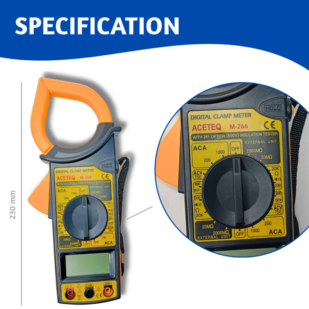 HVAC Clamp Meter Aceteq | Horizon Spares