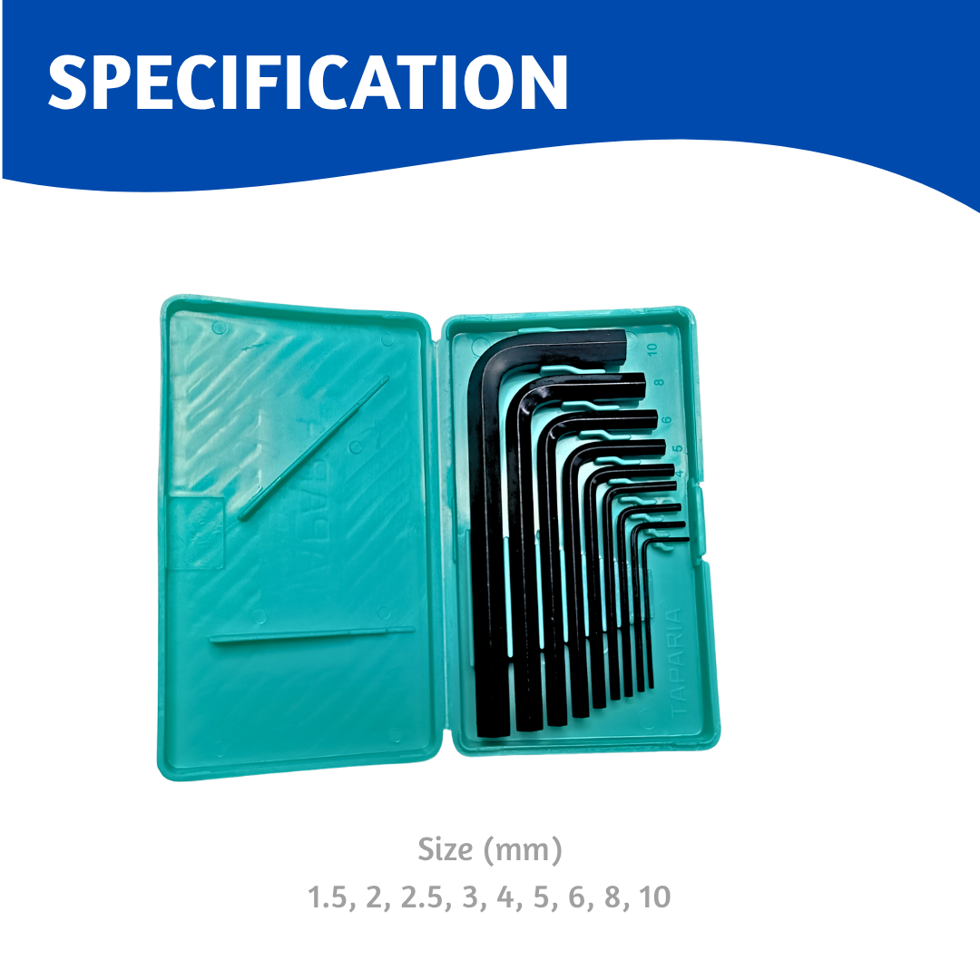 Taparia Allen Key Set KM9V | Horizon Spares Taparia Allen Key Set KM9V | Horizon Spares