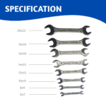 Venus Spanner Set 8pc (6-22mm) | Horizon Spares