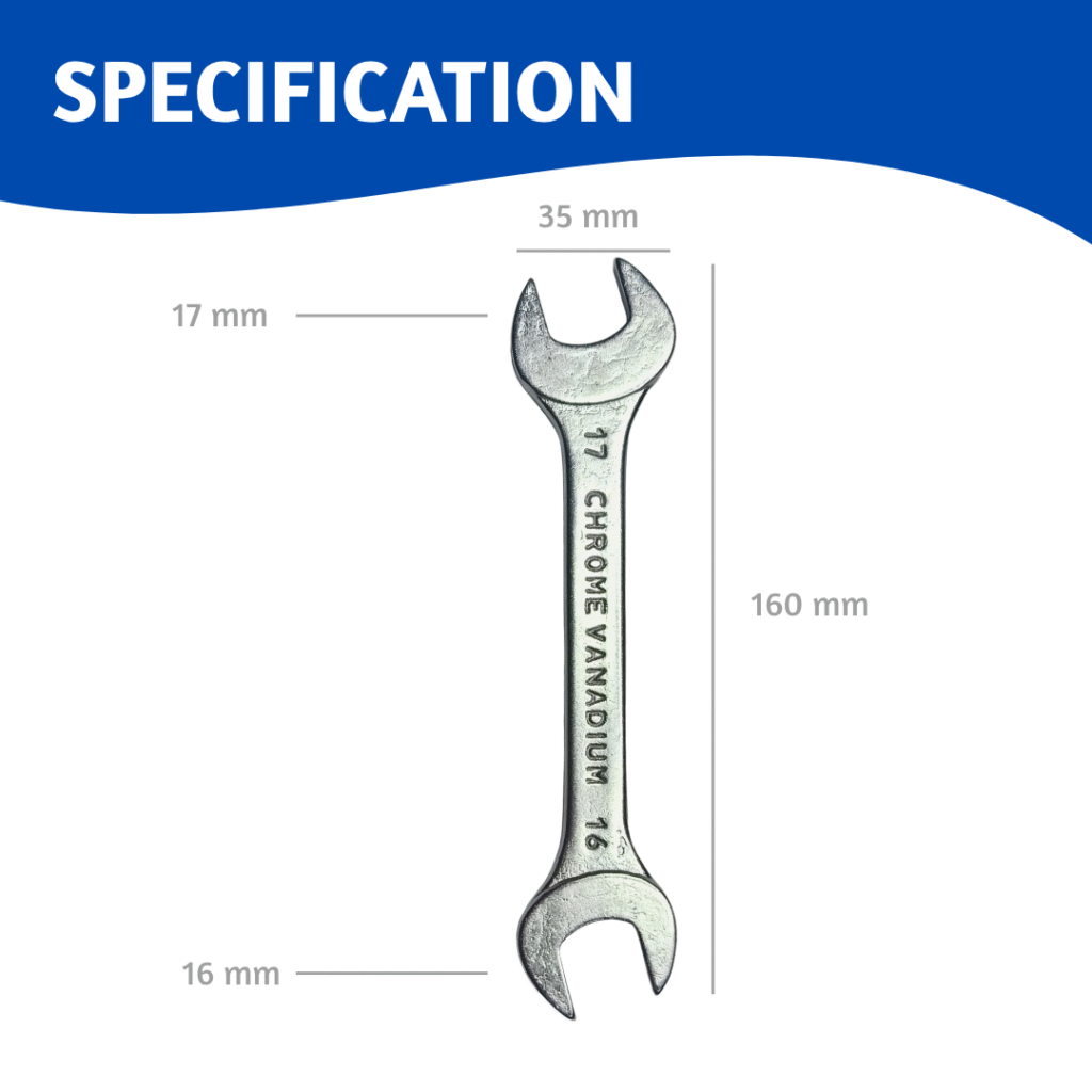 Open End Spanner Venus 16 17 (Pack of 2) | Horizon Spares