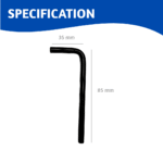 5 mm Allen Key Multitec (Pack of 2) | Horizon Spares