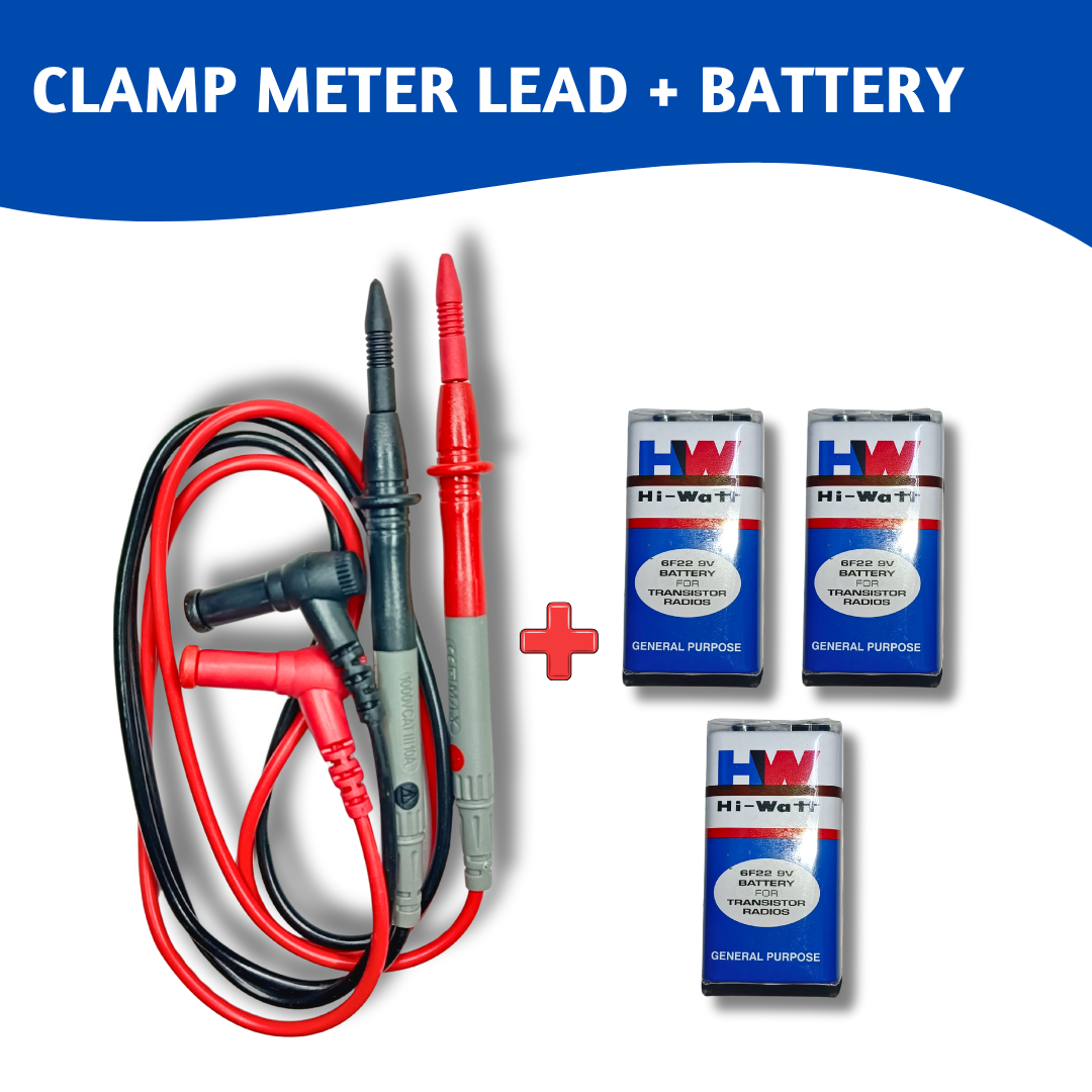 Cable for Multimeter + 3 Battery | Horizon Spares