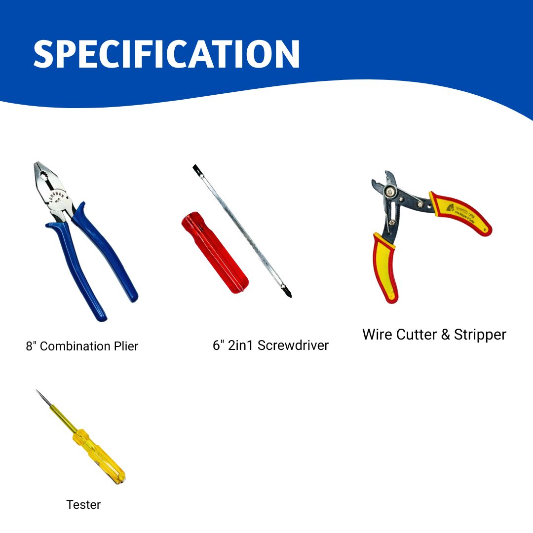 Electrician Kit Tools (Set of 4) | Horizon Spares Electrician Kit Tools (Set of 4) | Horizon Spares