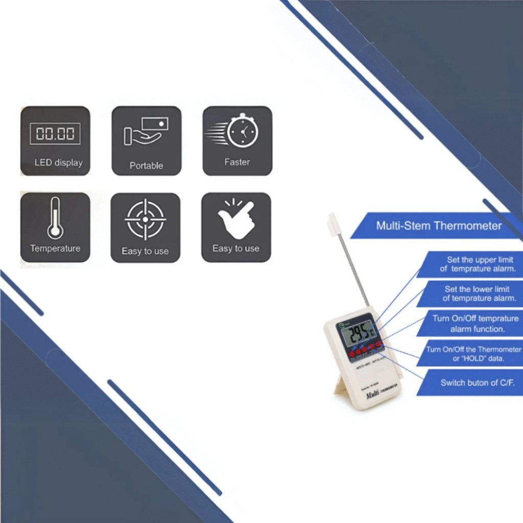 Digital Thermometer With Probe | Horizon SPares