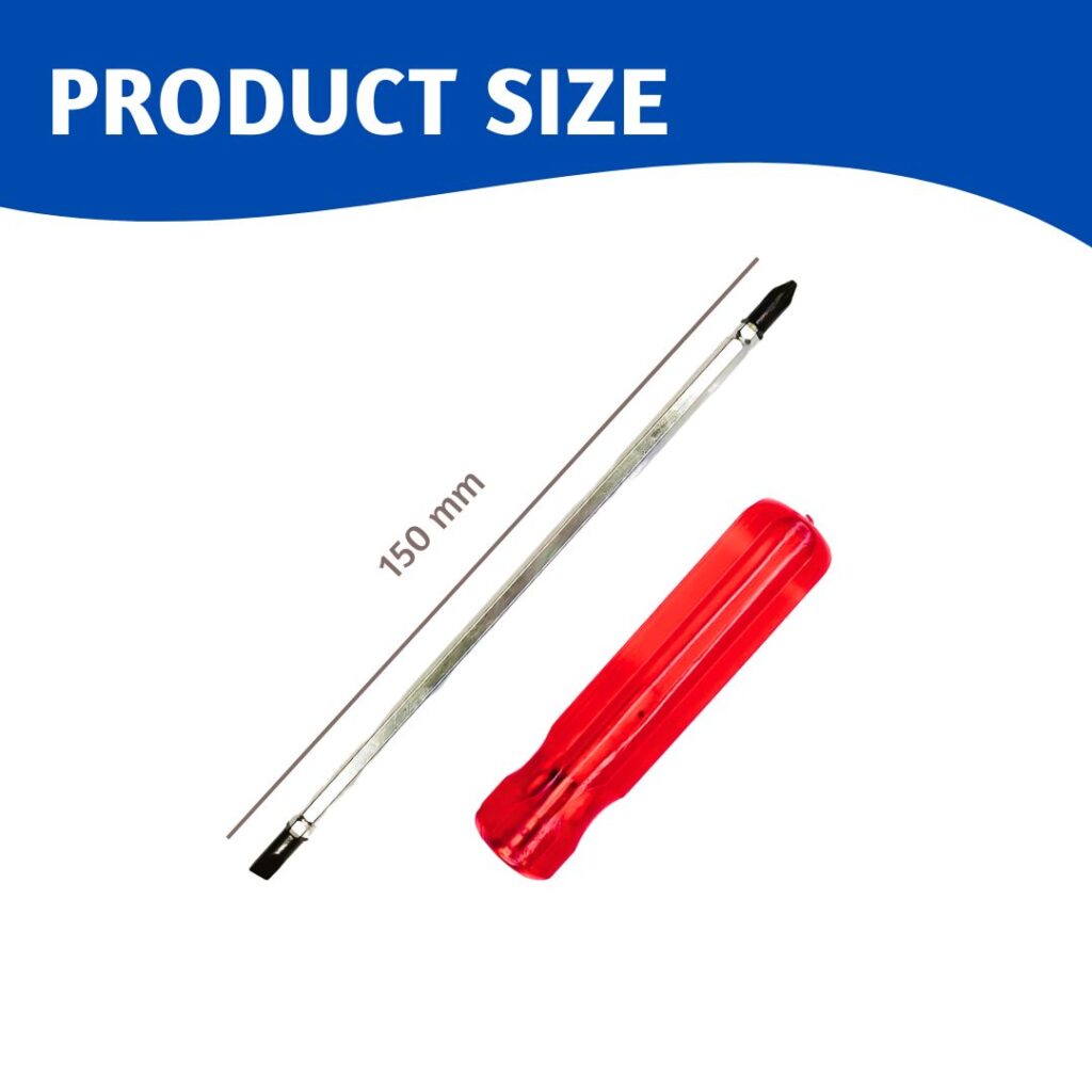 Red Screwdriver 6" (2in1 Magnetic) | Horizon Spares