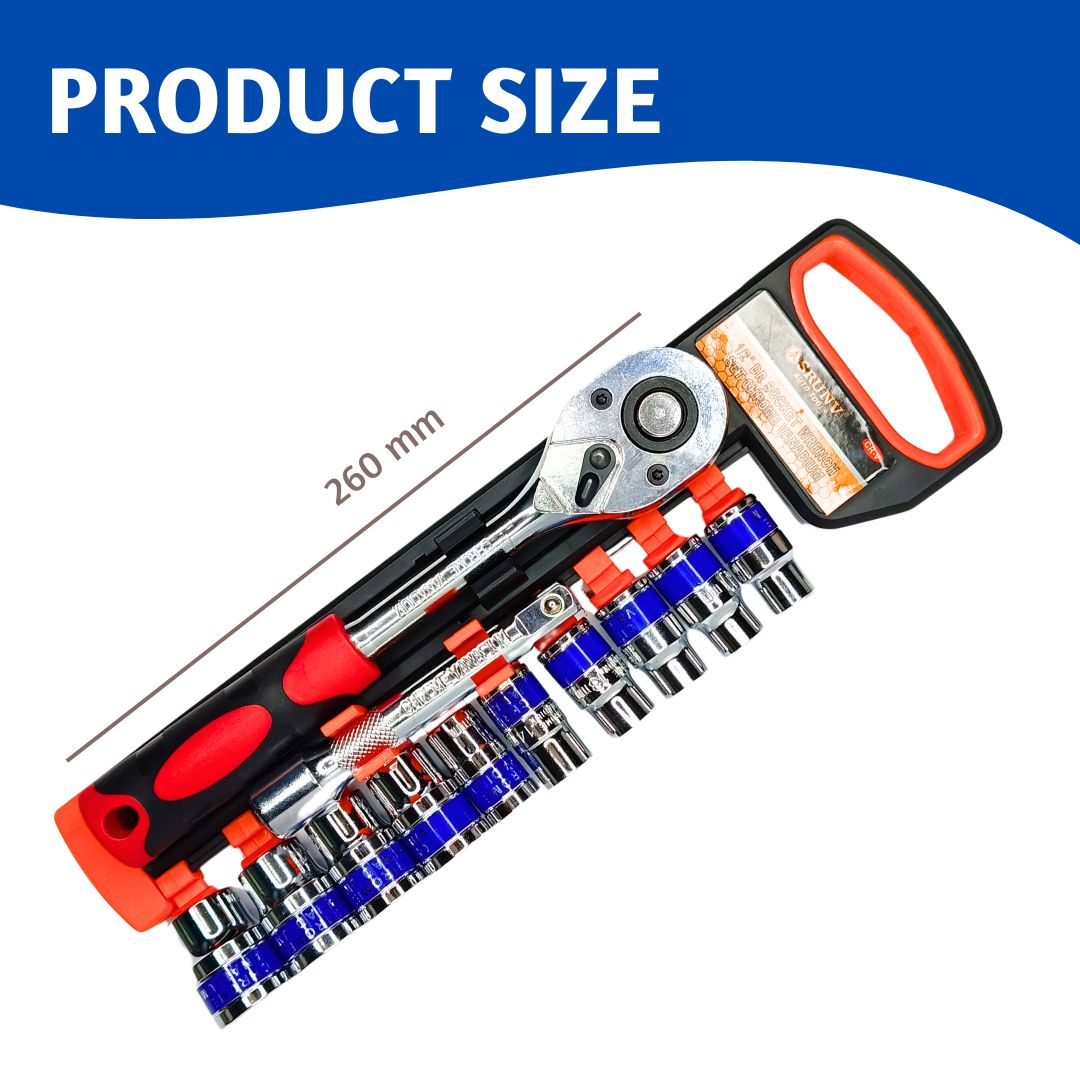 Bike Repair Kit (12 Sockets & Ratchet) | Horizon Spares Bike Repair Kit (12 Sockets & Ratchet) | Horizon Spares