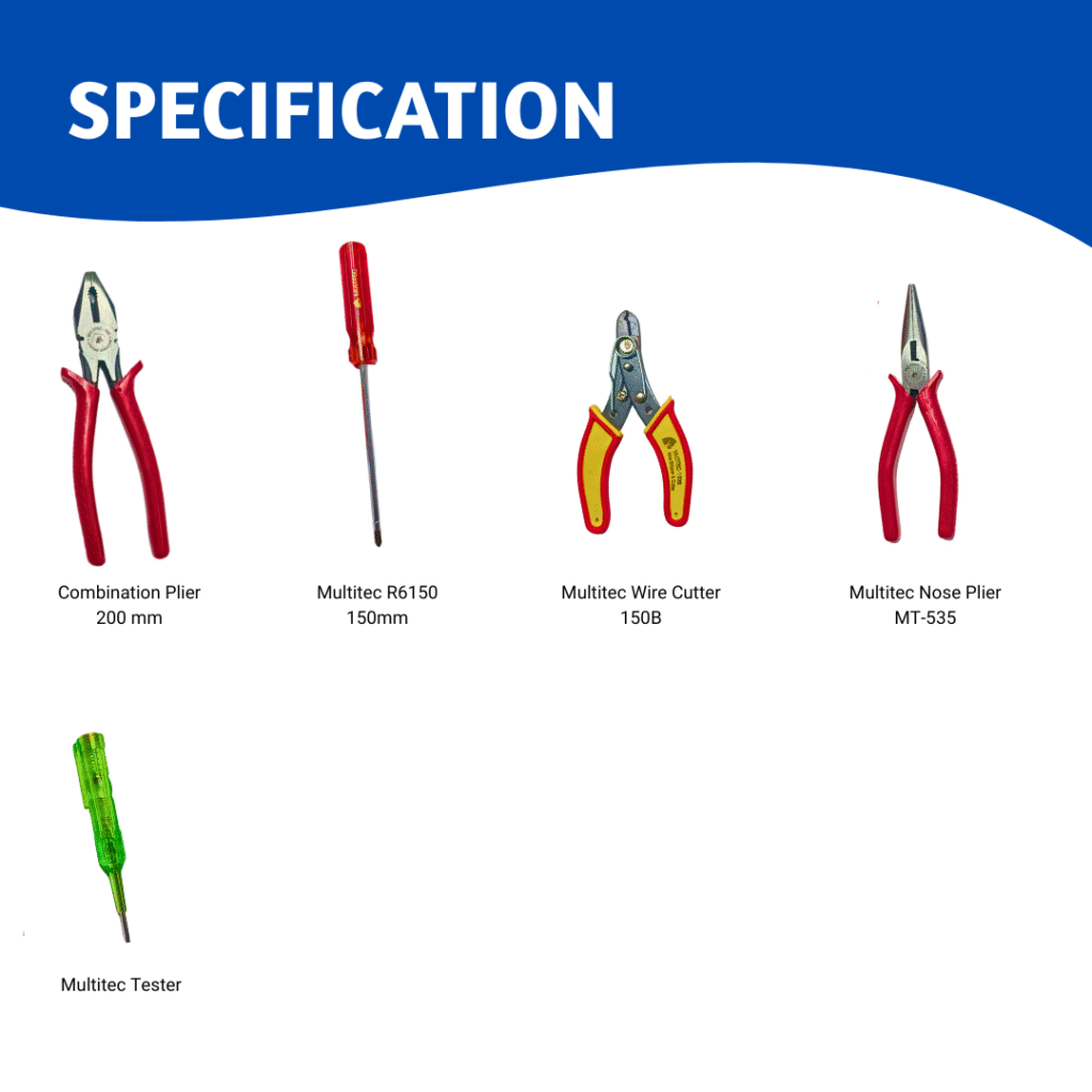 Hand Tool Kit Multitec 5pc | Horizon Spares