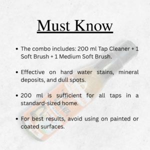 Hard Water Stain Remover for Taps + 2 Brush | Horizon Spares