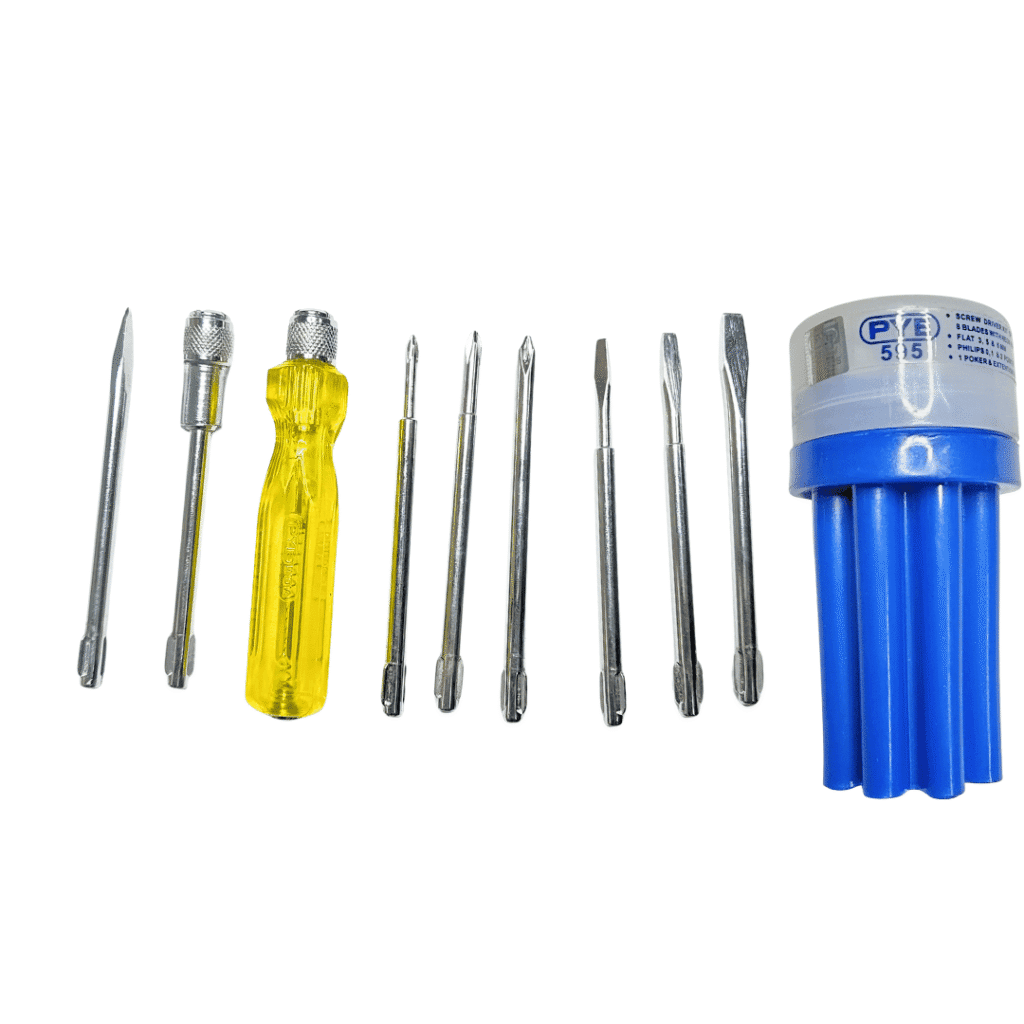 Pye Screwdriver Set 595 With Neon Bulb