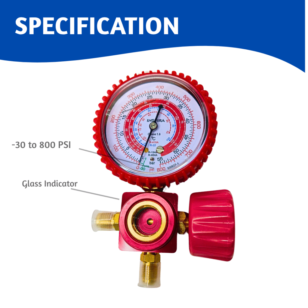 Vacuum Pressure Gauge (Glass Indicator) | Horizon Spares