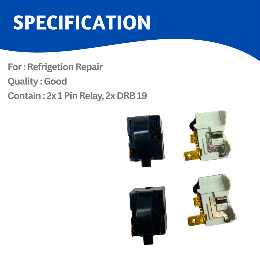 Fridge Compressor Relay + Overload (1 Pin) | Horizon Spares
