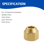 3 8 Flare Nut 3/8 (10 pcs)
