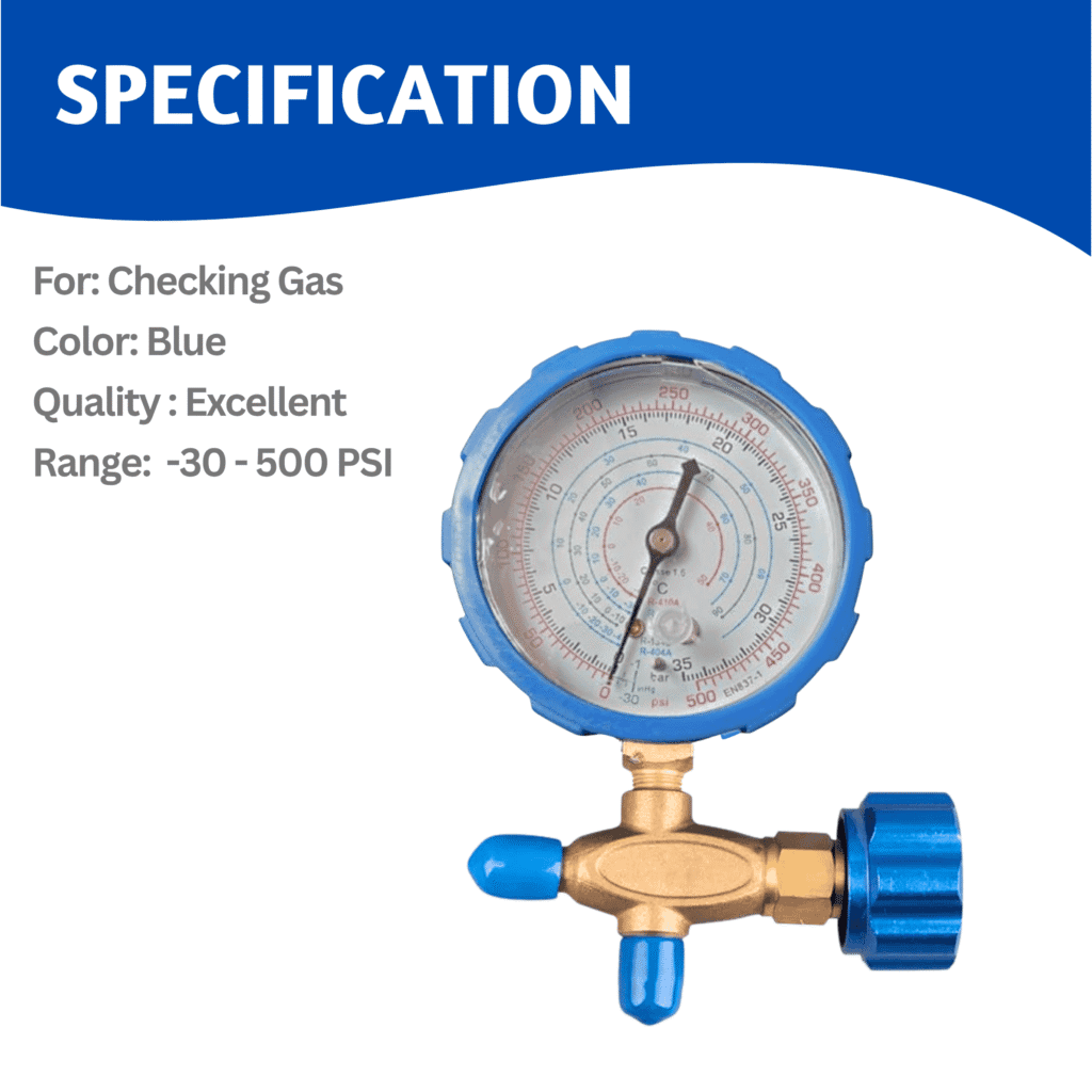 Manifold Gauge Single Heavy 500psi