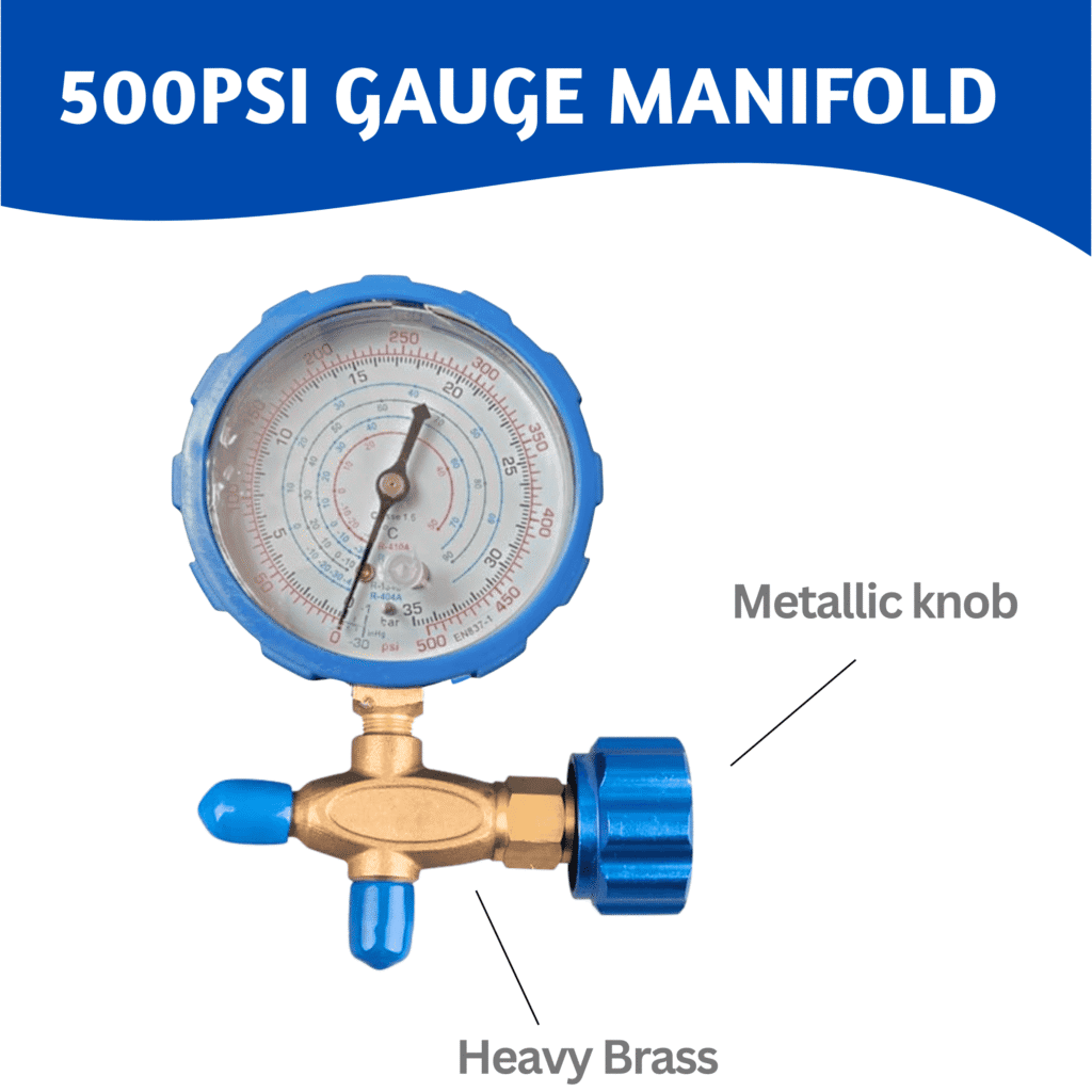 Manifold Gauge Single Heavy 500psi