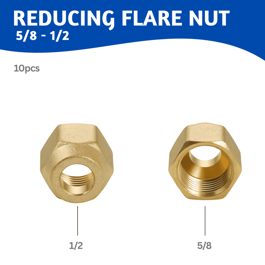 Reducing Nut 5/8 x1/2 (10 pcs)