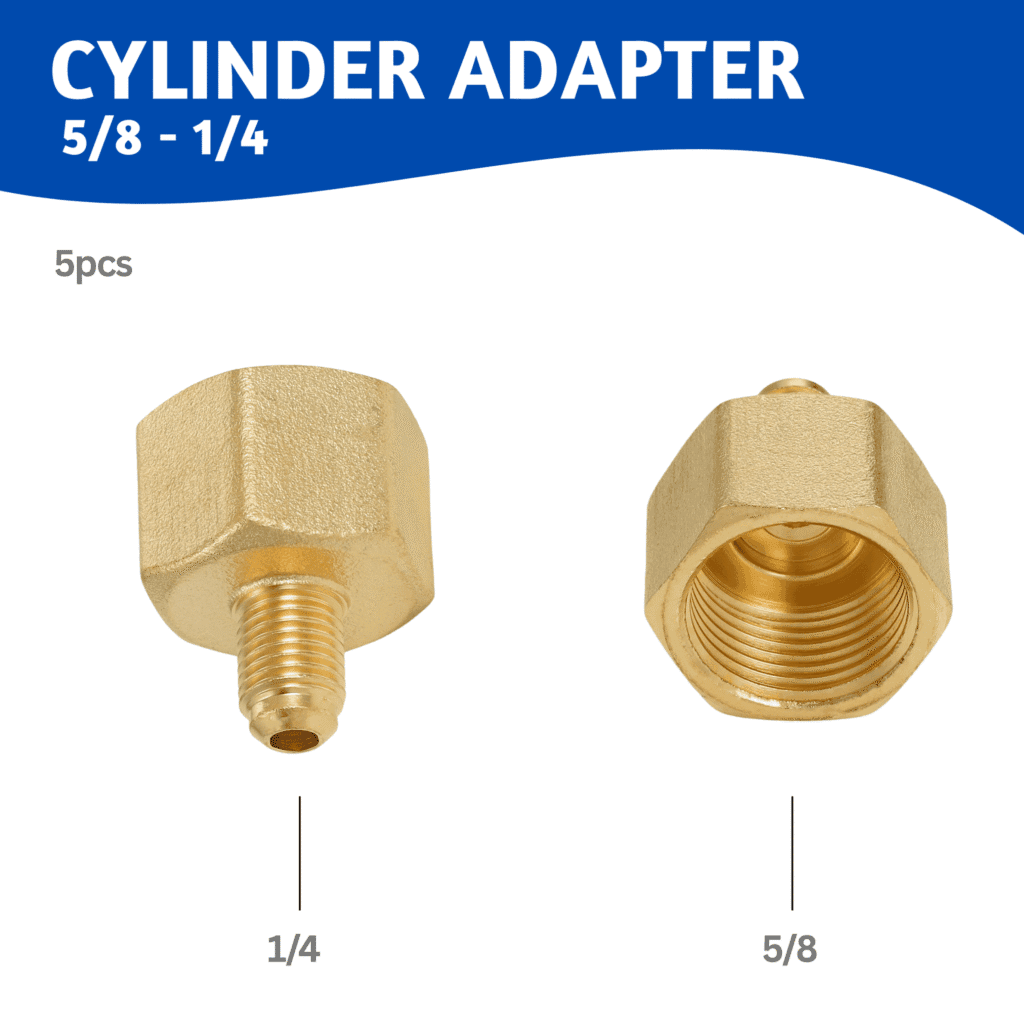 Cylinder Adapter 5/8 x 1/4 (5 pcs)