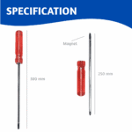 2 in 1 Screwdriver 8″ with Magnetic Tips