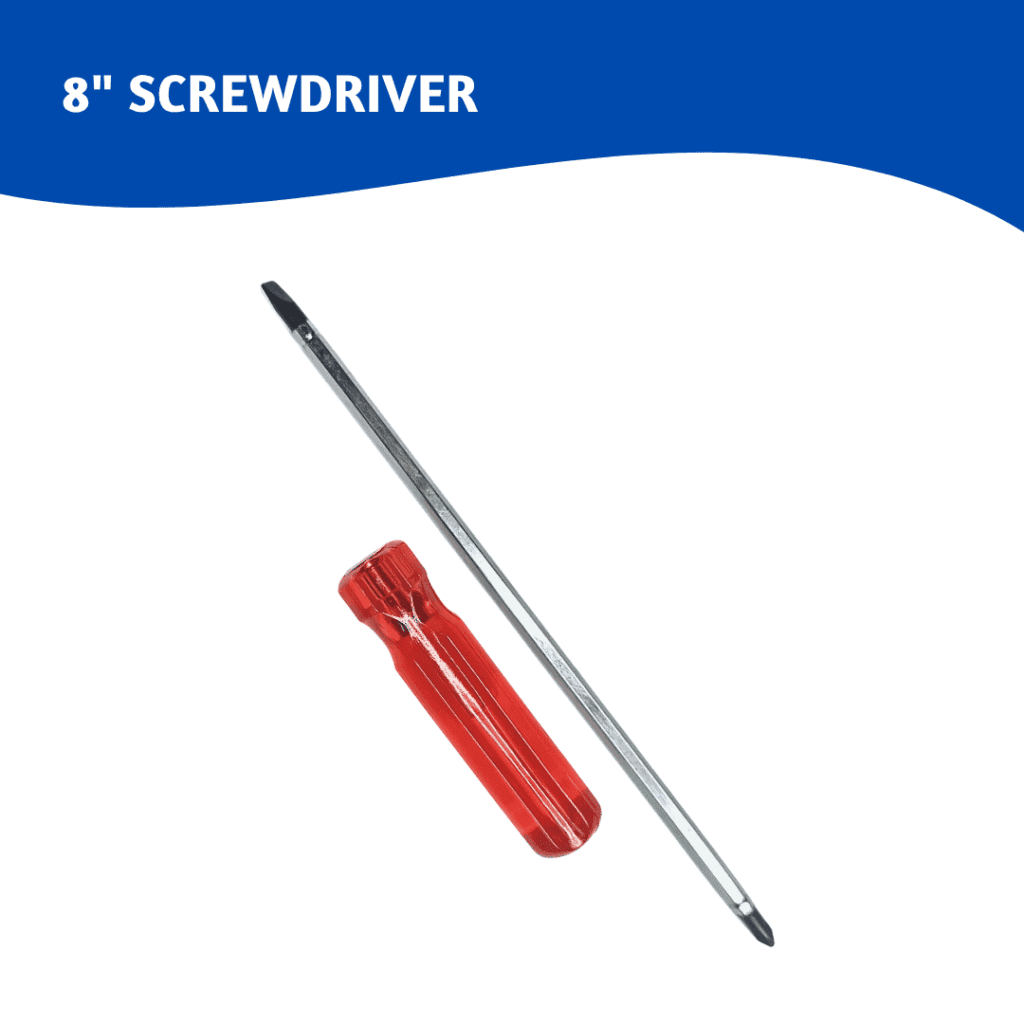 2 in 1 Screwdriver 8″ with Magnetic Tips
