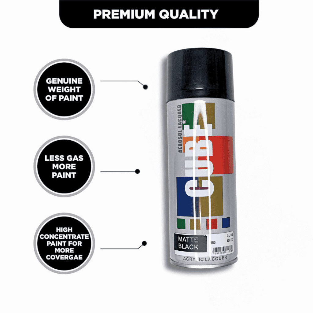 Cube Paint Spray Black