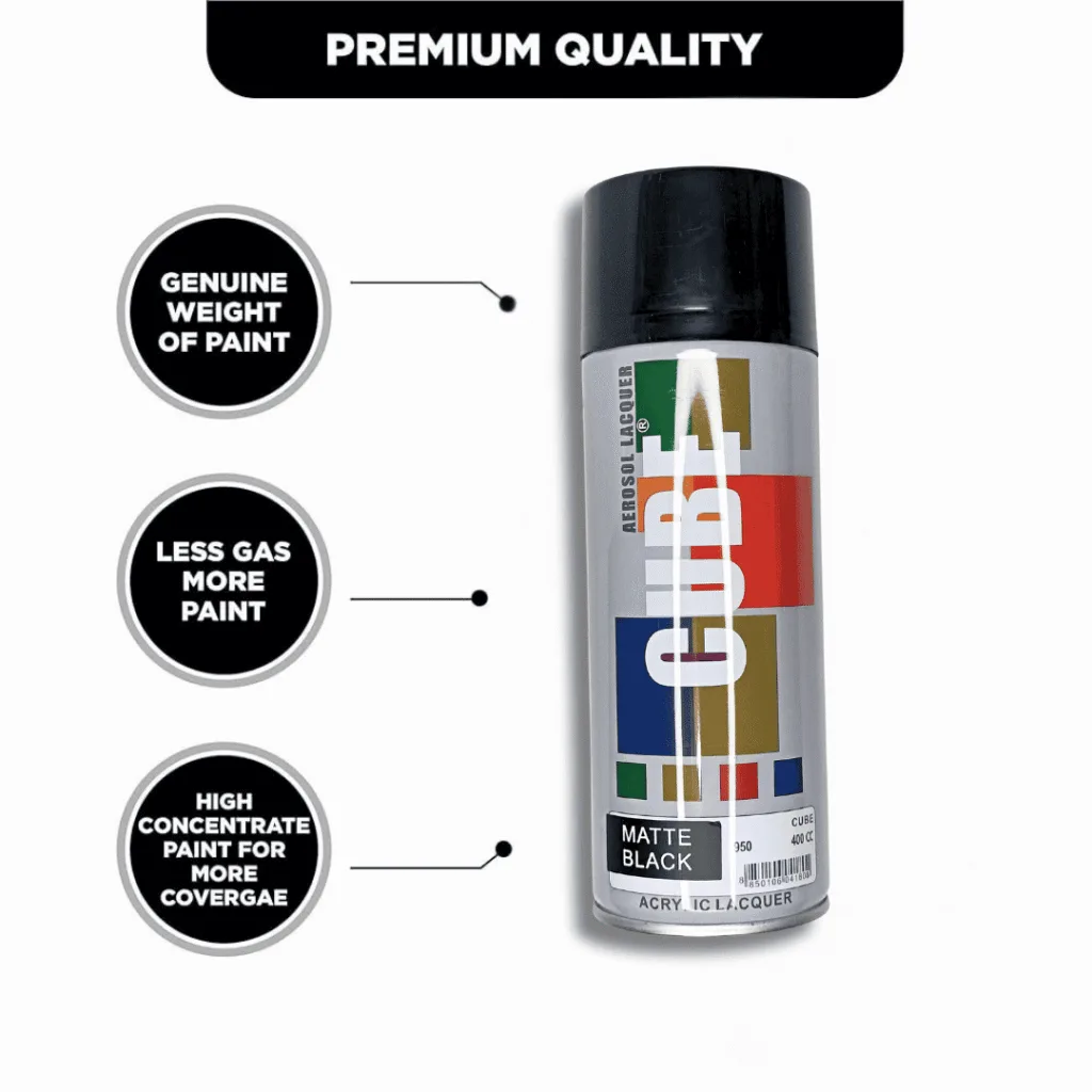 Cube Paint Spray Black