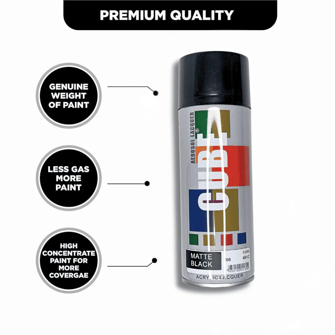 Cube Paint Spray Black