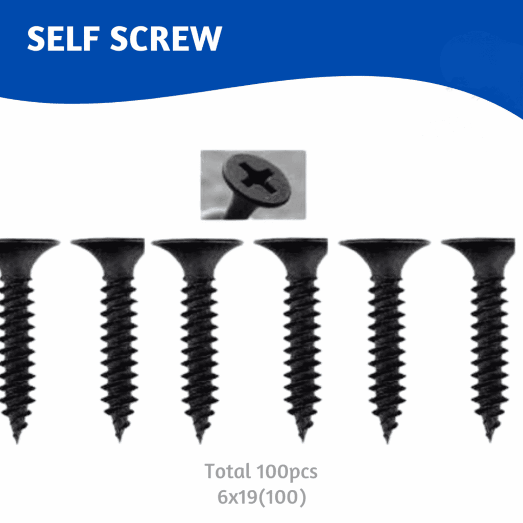 Dry Wall Screws 6×19 (100 Pcs)