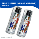 Bright Chrome Paint Spray (2 Pcs)