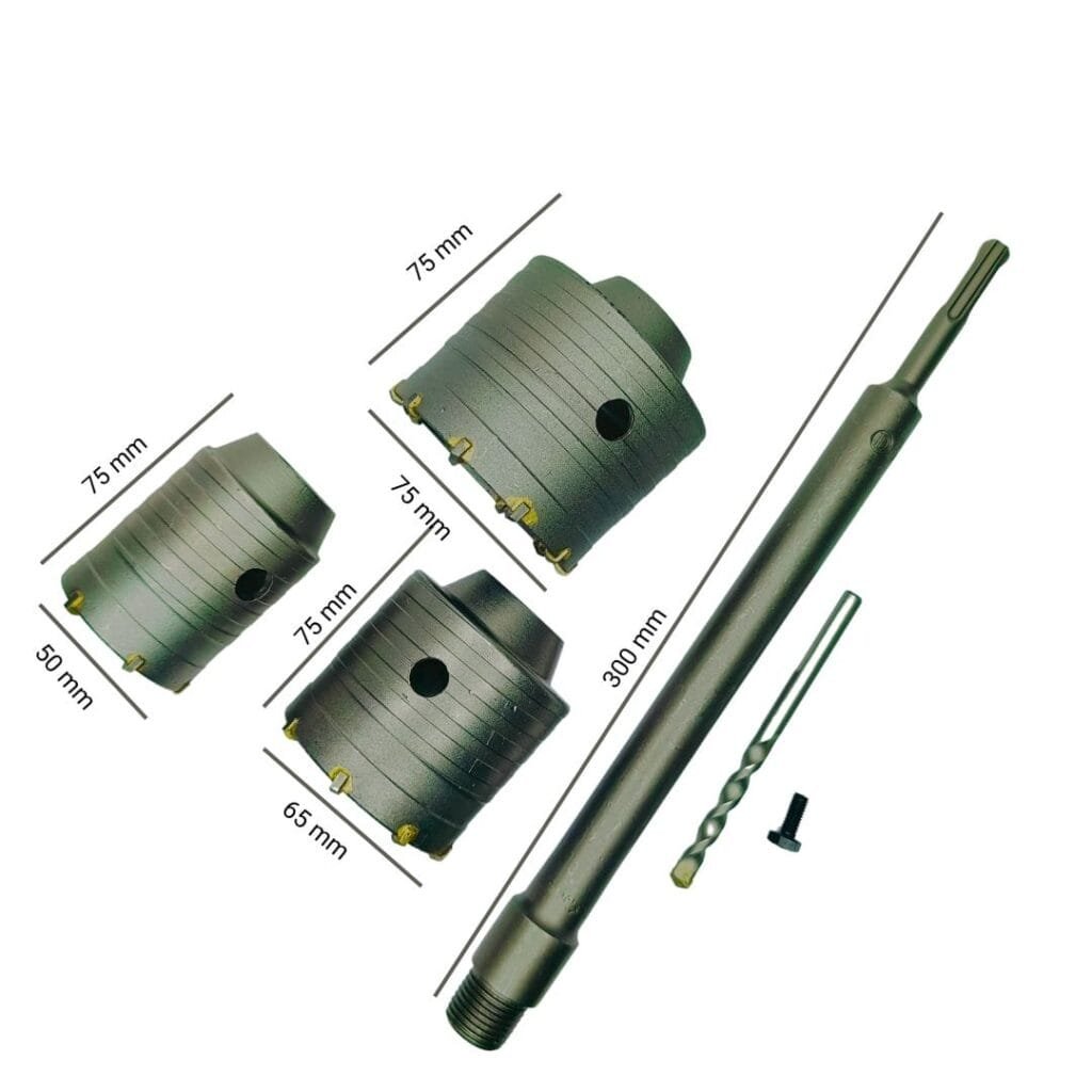 Power Tool Set (3 Hole saw 1 Rod)