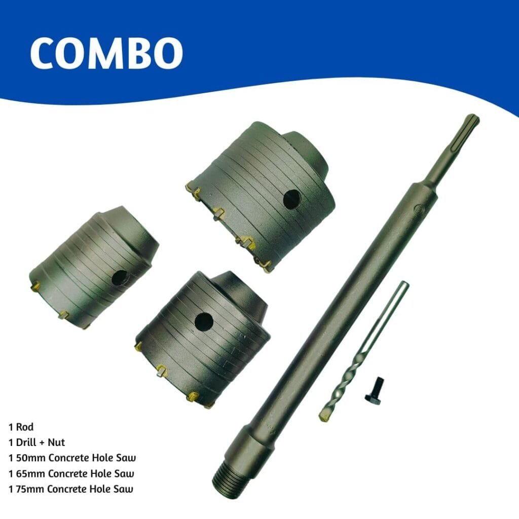 Power Tool Set (3 Hole saw 1 Rod)