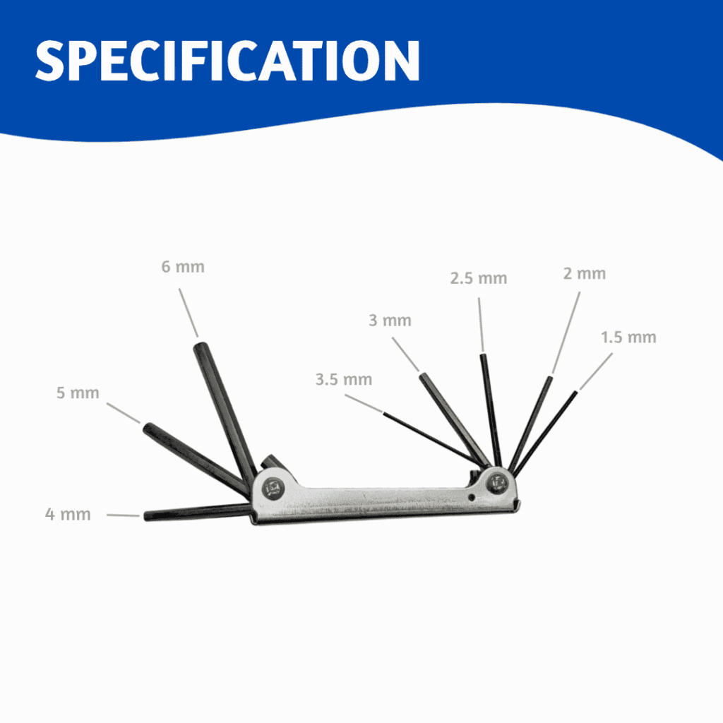 Folding Allen Wrench Set (8pc)