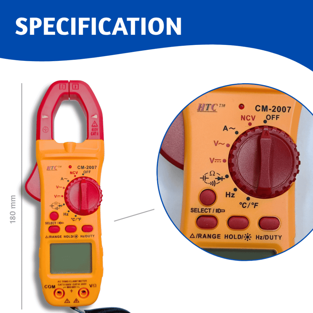 HTC 2007 Clamp Meter (with Capacitance)