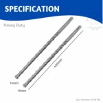 Rotatry Hammer Drill Bit Set 14×450, 16×450