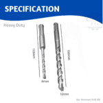 Hammer Drill Bit Set 6×110, 12×160