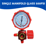 Gauge Single Manifold Glass 500PSI