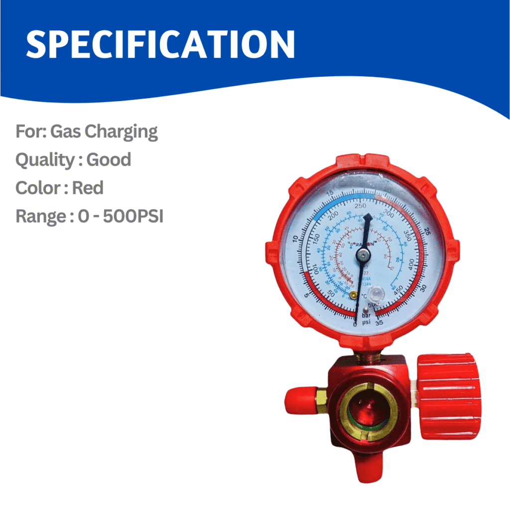 Gauge Single Manifold Glass 500PSI