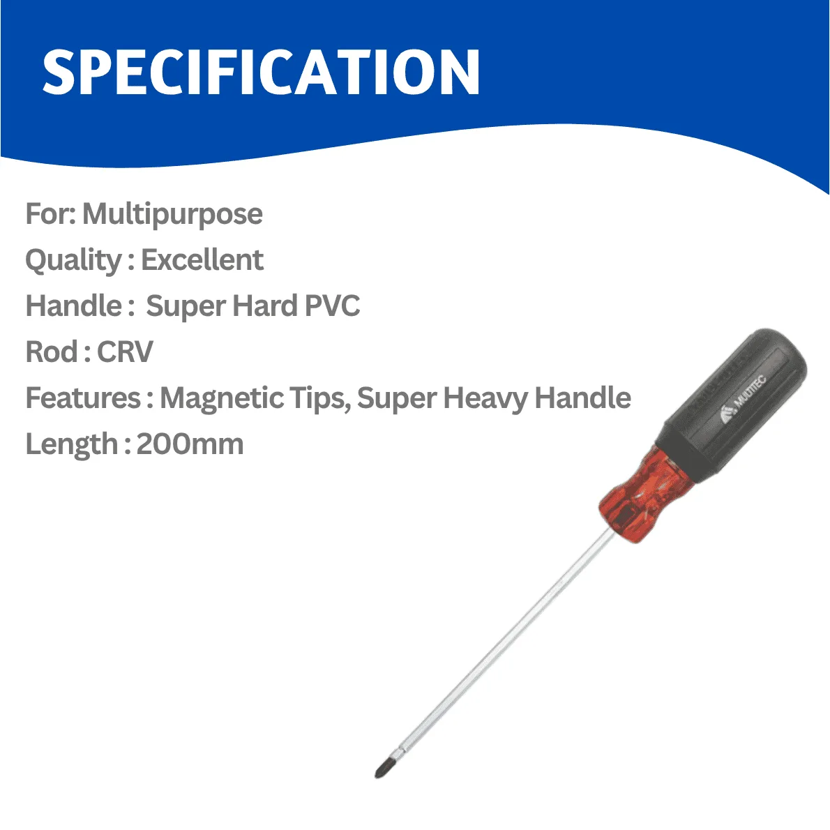 Heavy Screwdriver Mulltitec DG R6200 - Image 3