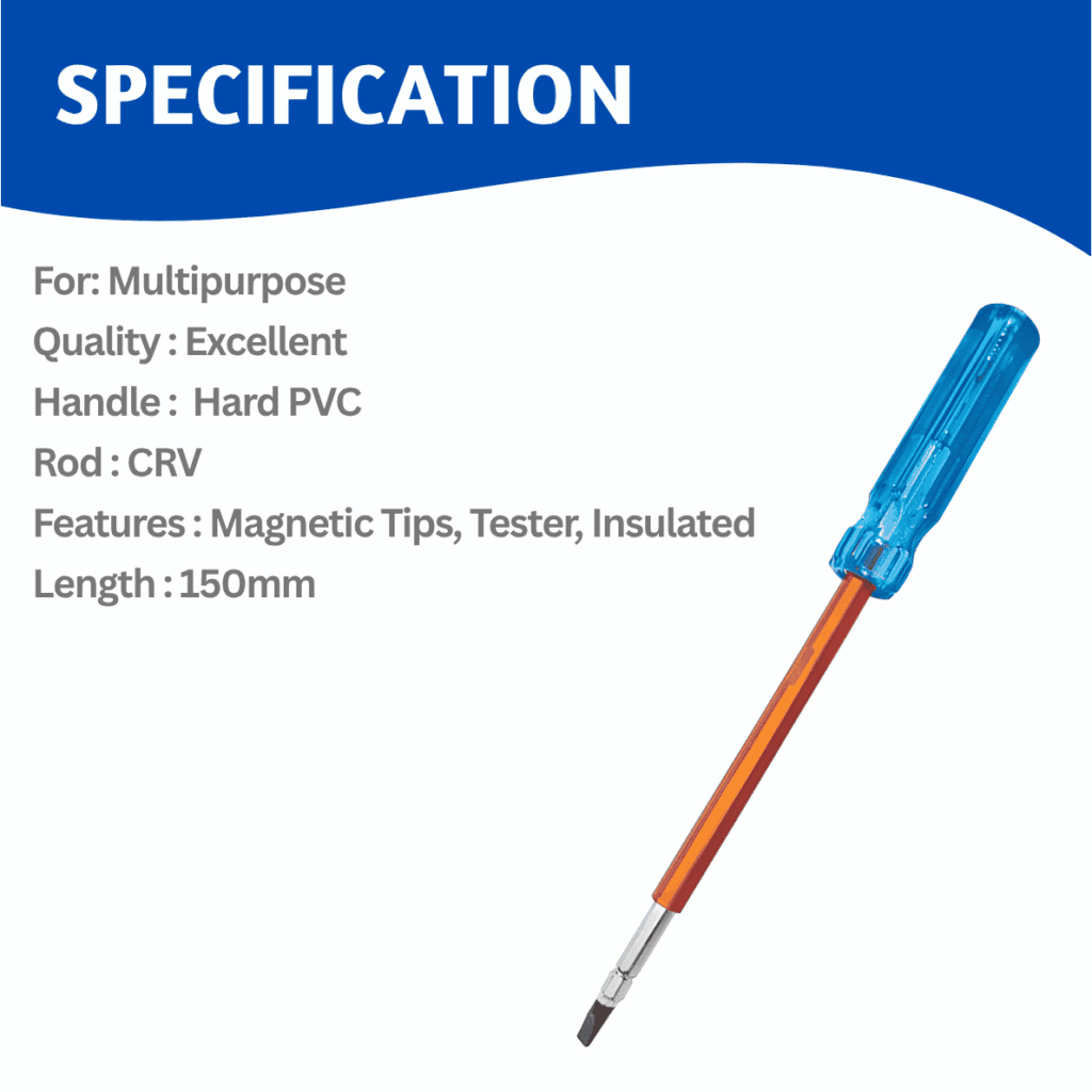 Electricians Screwdriver MT TST R6150I