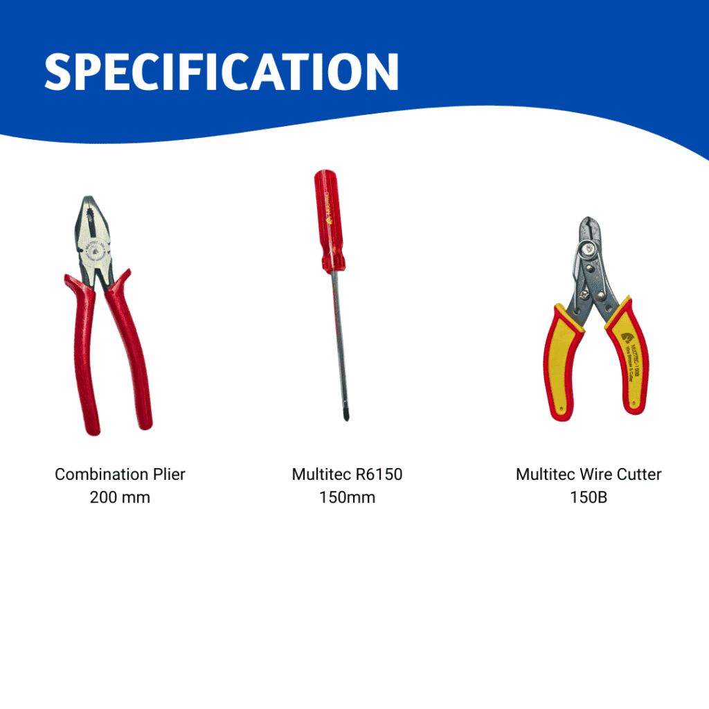 Hand Tool Set Multitec 3 pc