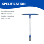 10mm T Bar Socket Multitec