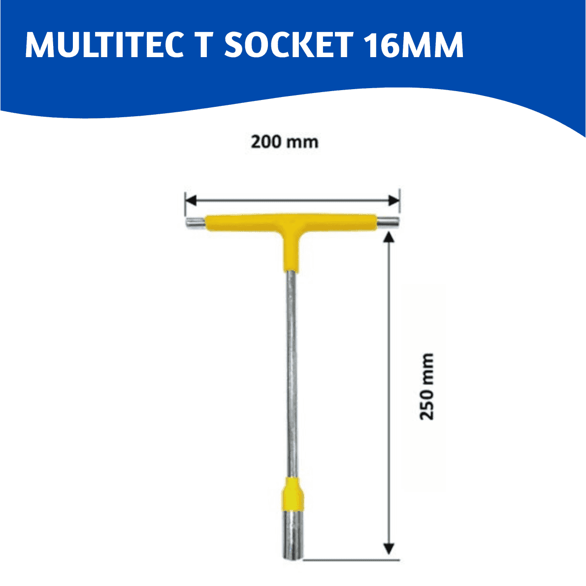T Shaped Socket Wrench Multitec 16mm