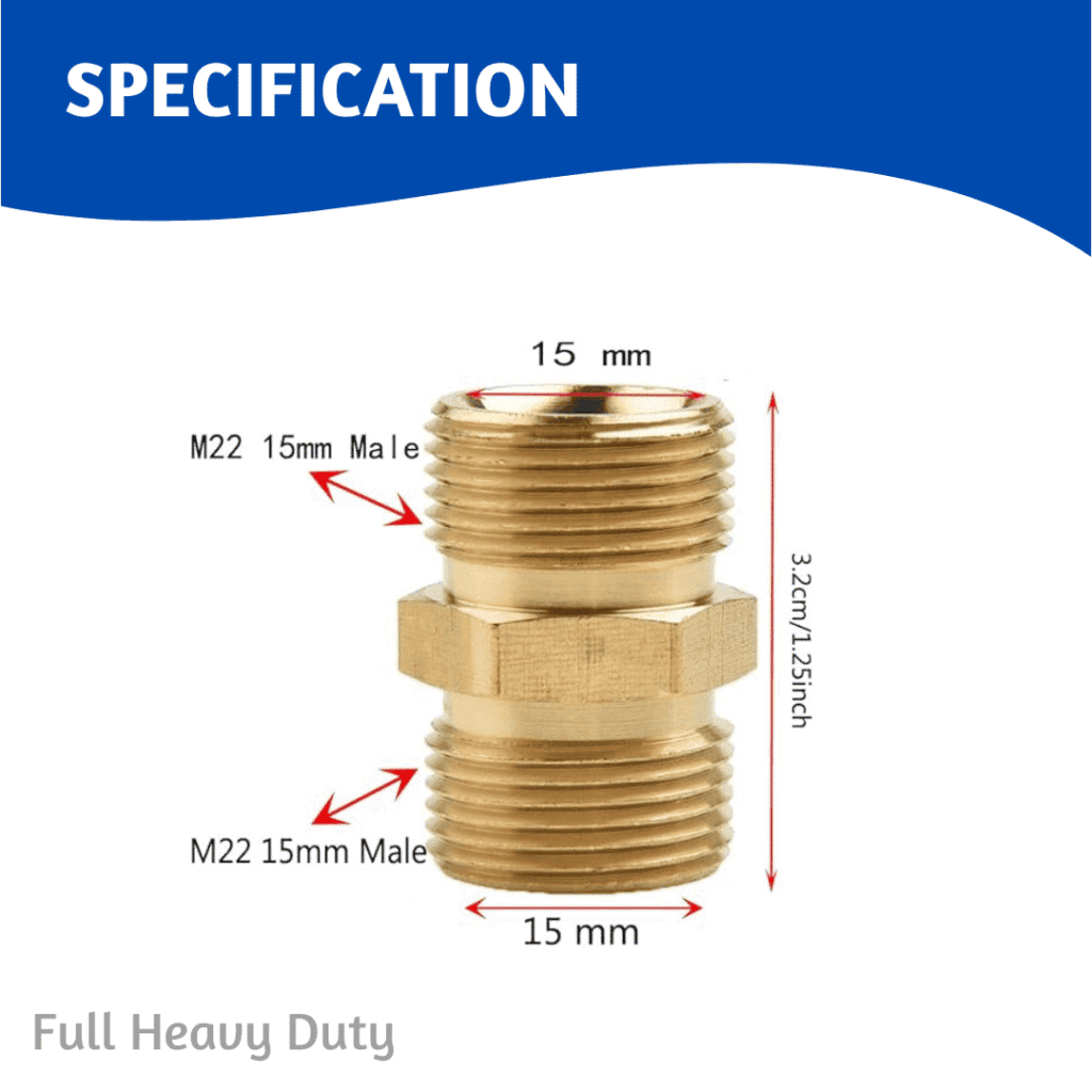 Washer Hose Connector 2 Way (Heavy)