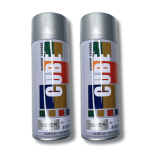 Silver Paint Spray (2 Pcs)