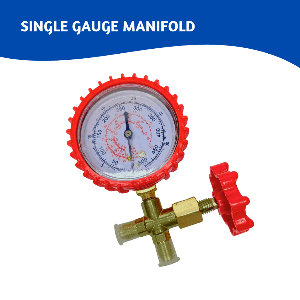 Manifold Single Gauge 500PSI Red