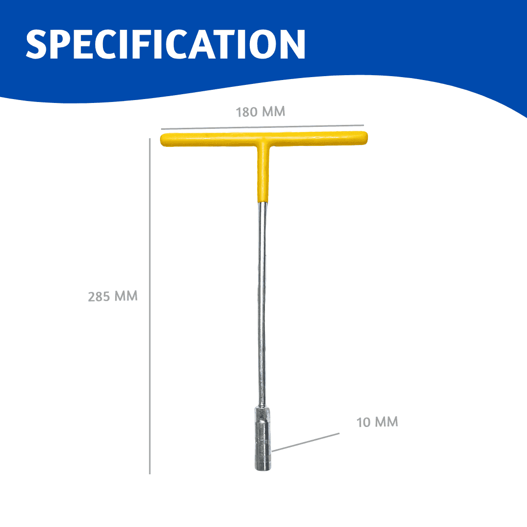 T Socket Wrench 10mm (Heavy)