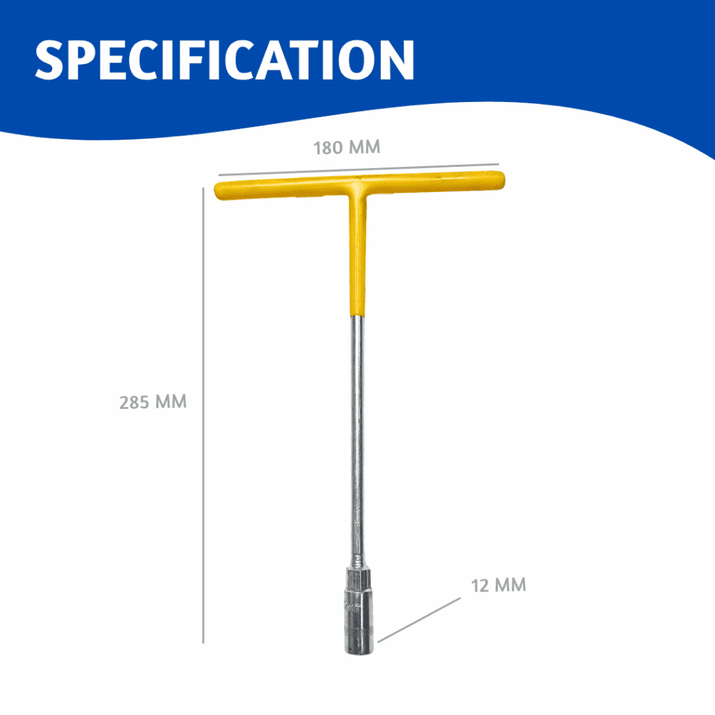 T Handle Socket 12mm (Heavy)
