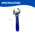 Adj Spanner 150mm with Insulation Grip