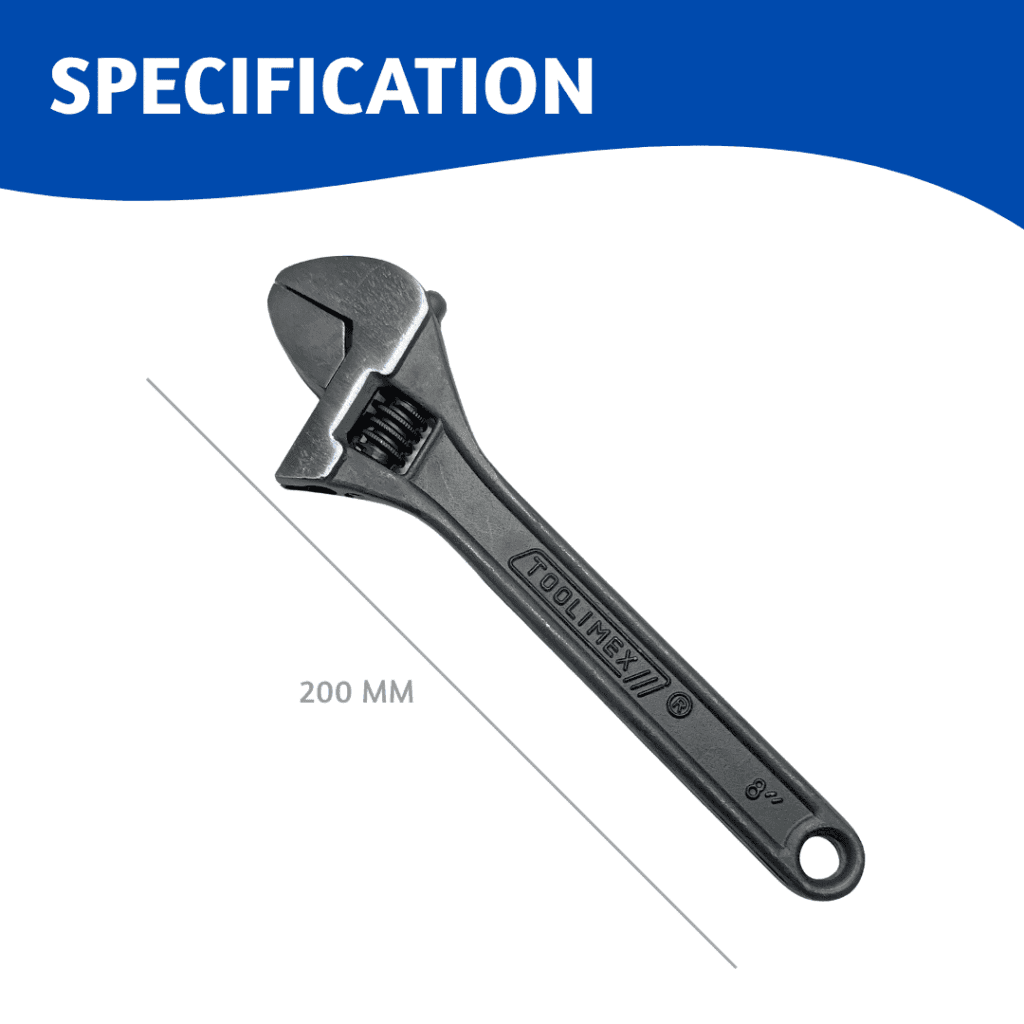 Adjustable Spanner 200mm / 8 Inch